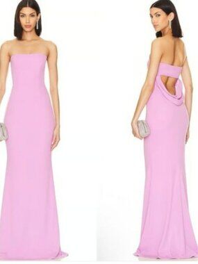 Katie May Pink Strapless Maxi Dress